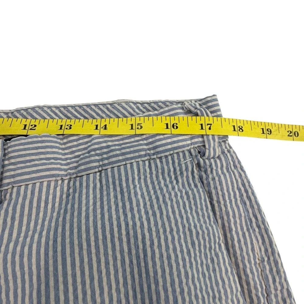Polo Ralph Lauren Bleeker Blue Striped Seersucker Chino Pants, 38 Preppy Coastal